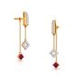 Buy Exquisite Gemstone Studded Drop Diamond Earrings Buy Exquisite Gemstone Studded Drop Diamond Earrings