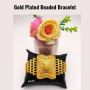 Elegant Gold Plated Charm Bracelet – Globally Delivered, Per