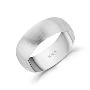 14k White Gold Mens Wedding Band