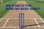 How To Analyze Pitch Report For Fantasy Cricket?