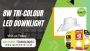 8W Tri-Colour LED Downlight With Adjustable Switch