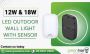 LED Outdoor Wall Light 12W & 18W By Greenhse Technologies 