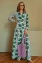 Elegant Long Green Dress – Meridith by Guadalupe Design