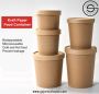 Buy Disposable Kraft Paper Food Containers with Lid Buy Disposable Kraft Paper Food Containers with Lid