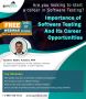 Free Webinar: Software testing and career opportunities for you