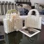 French niche bayberry ball hand-woven bag beaded bag pearl b