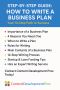 How To Write A Business Plan Step By Step?