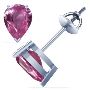 Stunning Pear Shape Pink Sapphire Earrings (1.54cttw)