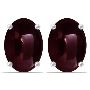 Oval Cut Ruby Stud Earrings (4.60cttw)