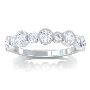 Half Eternity Diamond Round Bezel Wedding Ring (0.68cttw)