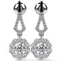 Dangling Earring Settings With Round Diamonds Dangling Earring Settings With Round Diamonds
