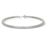 Stunning Natural Diamond Tennis Bracelet with Princess Cut
