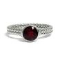 Beautiful Round Shape Ruby Solitaire Ring