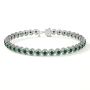 Shop Round Prong Set Emerald Bracelet
