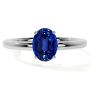 Stunning Blue Sapphire Traditional Solitaire Engagement Ring