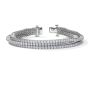 Three Row Flexible Lab Diamond Bracelet Three Row Flexible Lab Diamond Bracelet