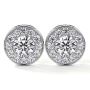 Timeless Lab Created Round Diamond Earrings Timeless Lab Created Round Diamond Earrings