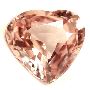 Heart Shaped 0.84 Cts Padparadscha Sapphire AAAA Quality
