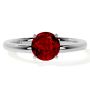 Timeless Round Ruby Solitaire Ring for Engagement Timeless Round Ruby Solitaire Ring for Engagement