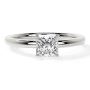 Lab Grown Diamond Square Cut Solitaire Ring