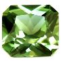 Asscher Cut Green Sapphire 0.85 Carat Untreated AAAAA Grade