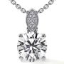 Classic Round Lab Grown Diamond Pendant