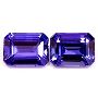 Loose Tanzanite Matched Pair Emerald Cut 3.44 Cttw AAAA Grad