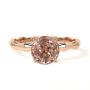 Shop Bamboo Band Solitaire Morganite Rings Shop Bamboo Band Solitaire Morganite Rings