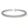 Stunning Natural Diamond Bracelet with Round Prong Setting
