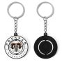 Animal Goat Head Paint Challenge Coin Spinning Keychain