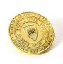 Embossed pure electroplating imitation gold fridge magnet