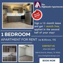 1 Bedroom Flat for Rent in Killeen TX