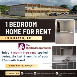 Cozy 1  BHK House for Rent in Killeen, TX