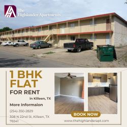 Low-Cost 1 BHK Flats Rent in Killeen, TX