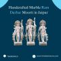Handcrafted Marble Ram Darbar Moorti in Jaipur