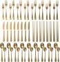 Gold flatware set