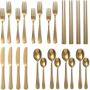 Gold Cutlery Set