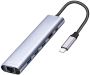 USB C Hub Ethernet,6 in 1 Multiport Adapter Charging Hub