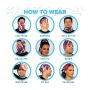 Pull-over Face Scarf Mask Bandanas with Multiple Uses: Chic 