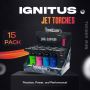 Ignitus Jet Torches 15pk – Powerful Flame, Reliable Ignition