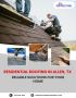 Reliable Residential Roofing in Allen, TX 
