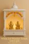 White Jali Wooden Temple with Light