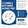 I.V. Cannula with wings without port