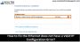 Fix the Ethernet does not have a Valid IP Configuration