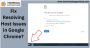 Resolving Host Issues in Google Chrome 