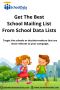 Get the Best School Email Addresses from SchoolDataLists