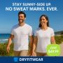Mens Sweatproof V-Neck Premium Cotton T Shirt