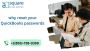 How do I reset my Intuit password on the QuickBooks desktop?