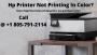 Facing HP Printer Not Printing Colors? Reach +1-8057912114