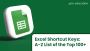 Short cut keys in excel